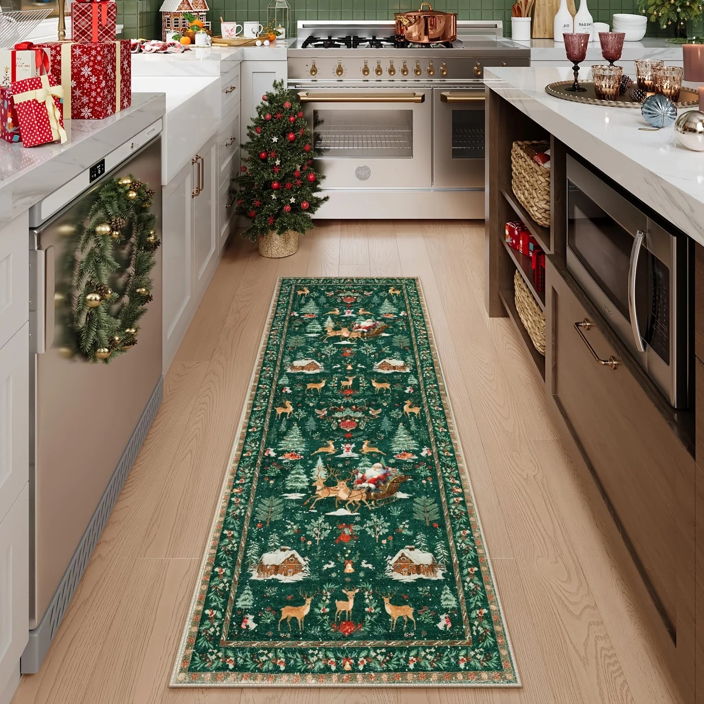 Festive Reindeer Runner Rug™