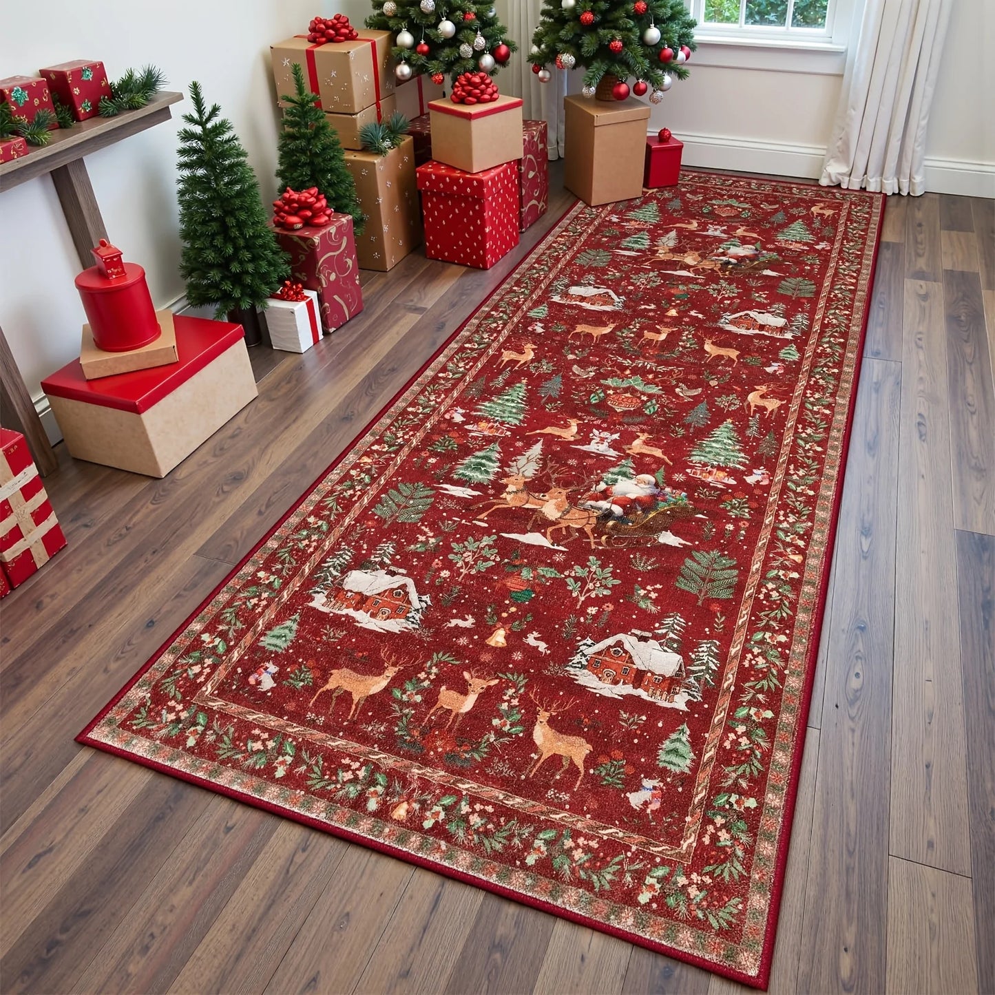 Festive Reindeer Runner Rug™