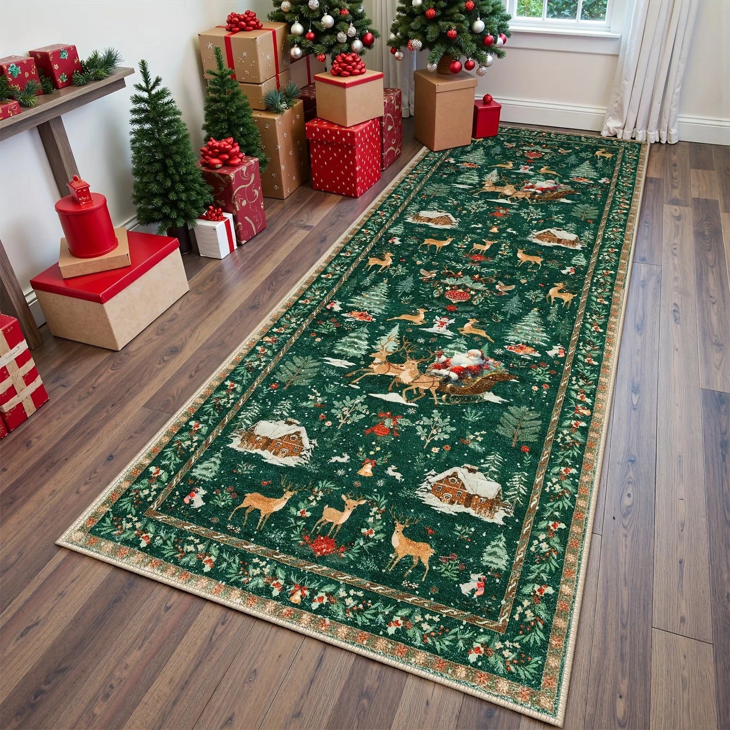 Festive Reindeer Runner Rug™