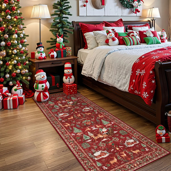 Festive Reindeer Runner Rug™